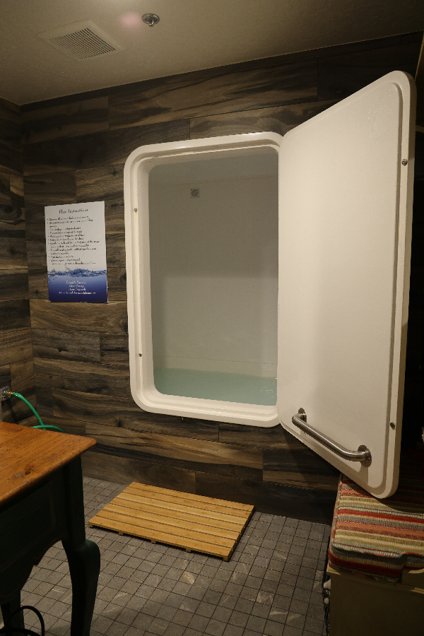 float tank at Alpine Wellness